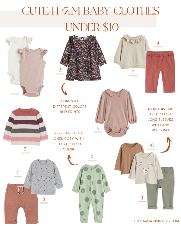 Cute H&M Baby Clothes under $10