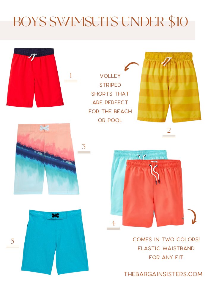 Boys Swimsuits Under $10