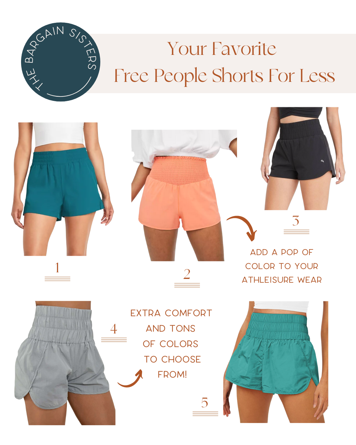 Free People The Way Home Shorts Look-a-Likes Blog Roundup Images from The Bargain Sisters